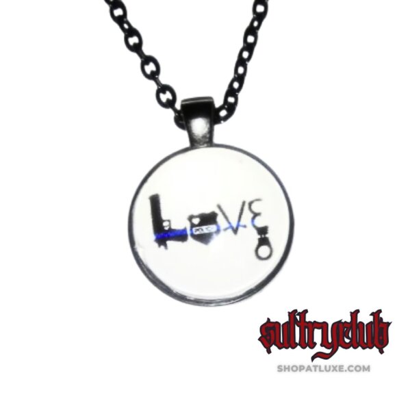 LOVE Police Awareness Support Necklace - Picture 2 of 6